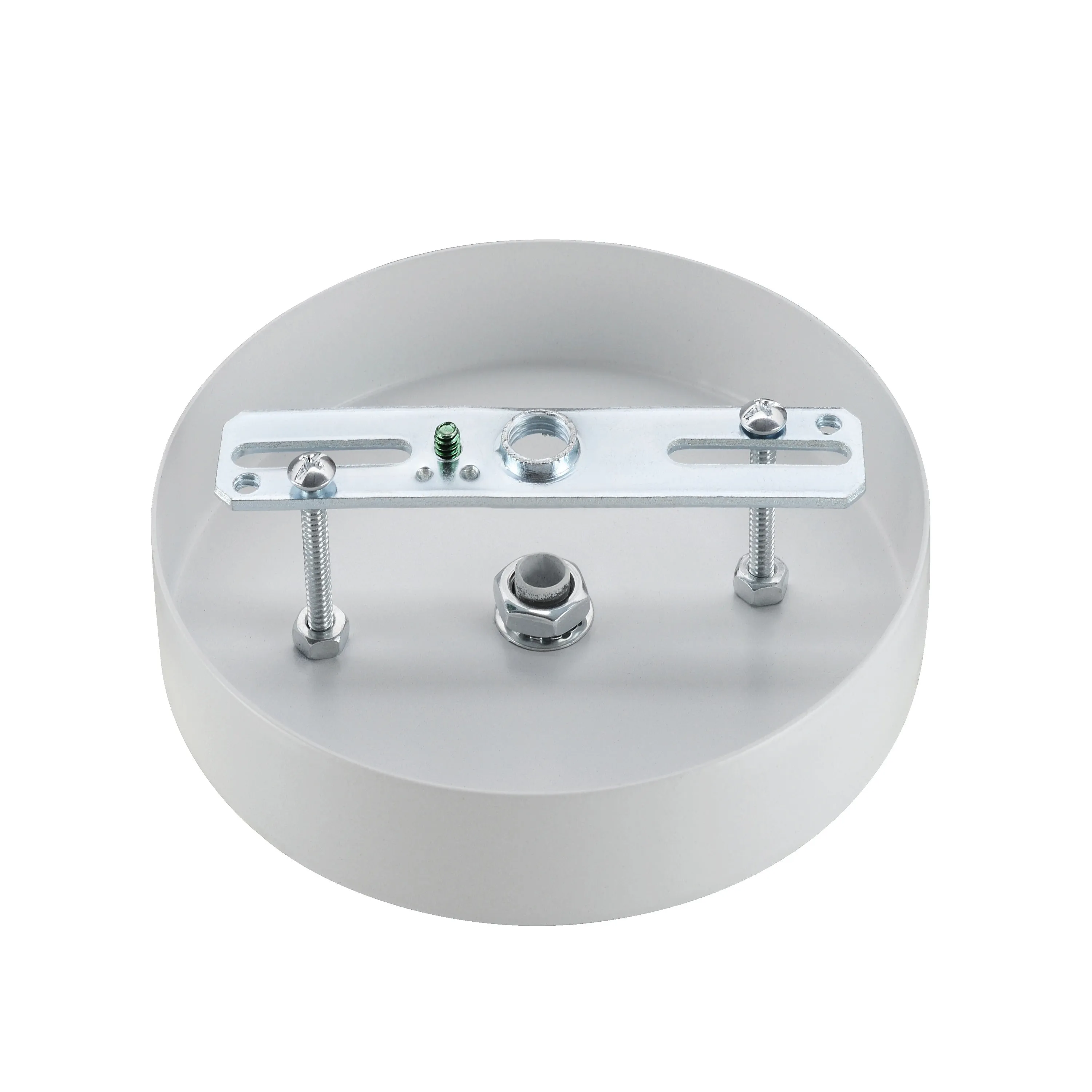 # 21517-2X Contemporary Fixture Canopy Kit, 4-3/4" Diameter with Loop, 7/16" Center Hole, Matte White, 1 Sets/Pack