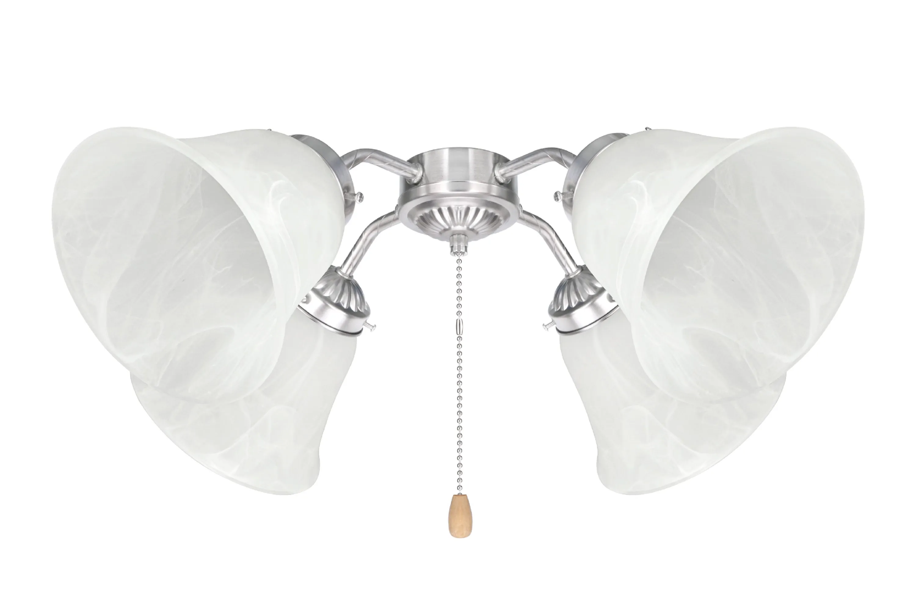 # 23044-4 Transitional Style Bell Shaped Frosted Replacement Glass Shade, 2-1/8" Fitter Size, 4-3/4" high x 5-1/2" diameter, 4 Pack