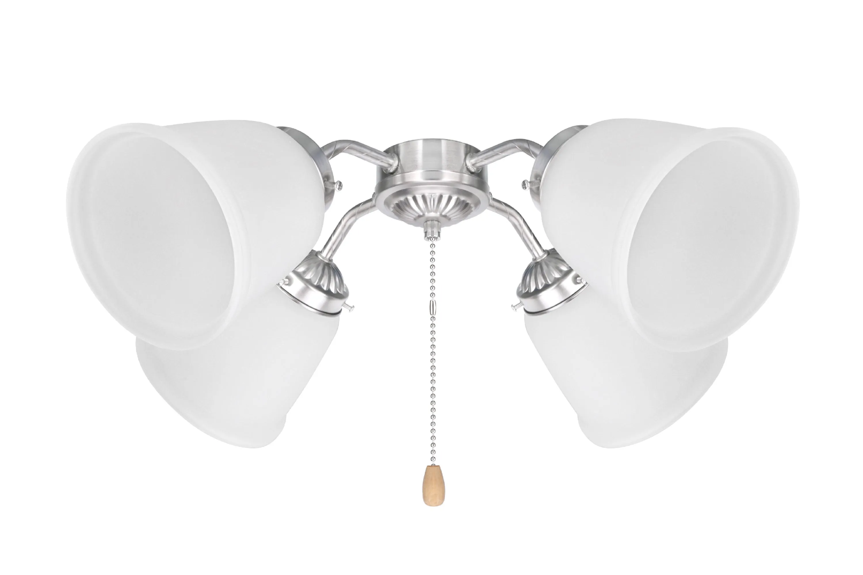 # 23045-4 Transitional Style Bell Shaped Frosted Replacement Glass Shade, 2-1/8" Fitter Size, 4-5/8" high x 4-5/8" diameter, 4 Pack