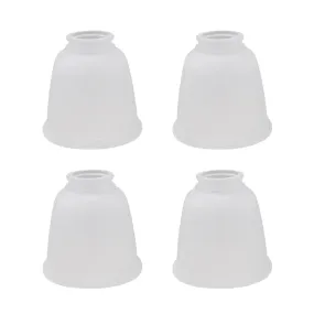 # 23045-4 Transitional Style Bell Shaped Frosted Replacement Glass Shade, 2-1/8" Fitter Size, 4-5/8" high x 4-5/8" diameter, 4 Pack
