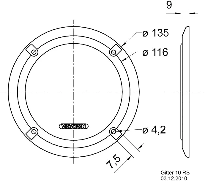 100mm Round Protective Speaker Grille