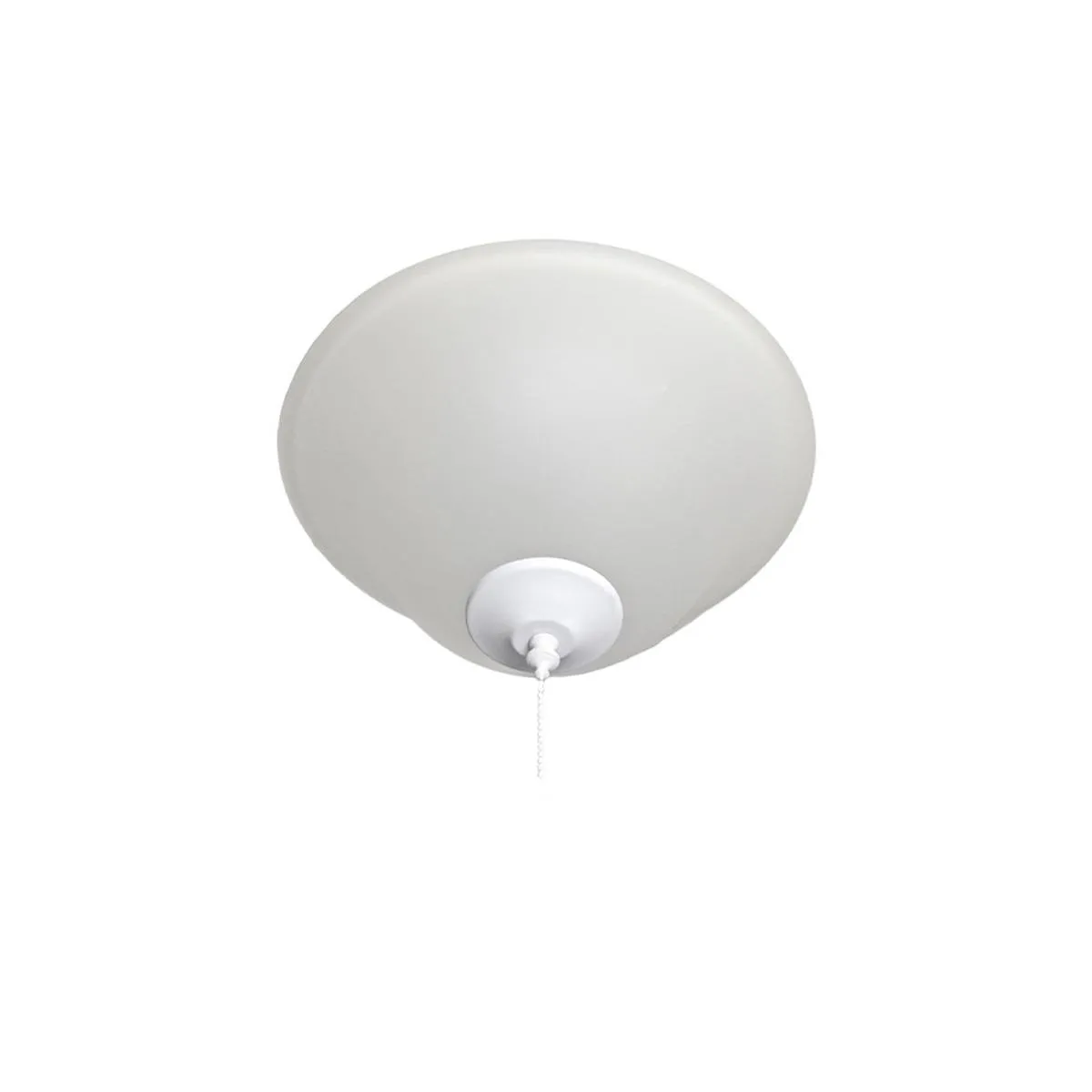 13 Inch 3 Lights E12 Ceiling Fan Light Kit, White Finish