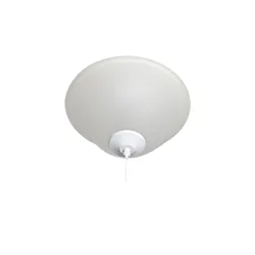 13 Inch 3 Lights E12 Ceiling Fan Light Kit, White Finish