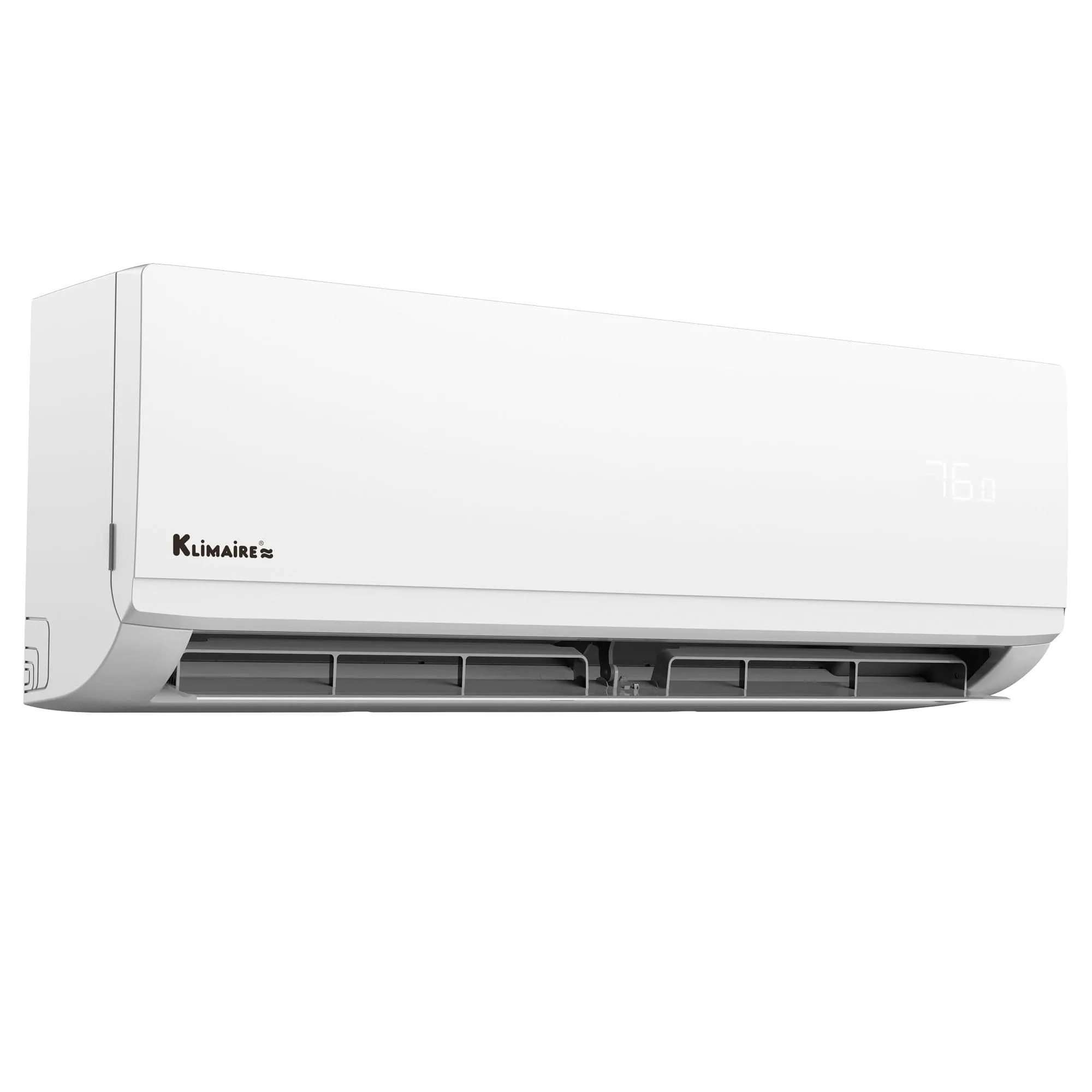 18,000 BTU Klimaire 22 SEER2 HYPER-HEAT Ductless Mini-Split Inverter Air Conditioner Heat Pump WiFi Ready System (230 Volt)
