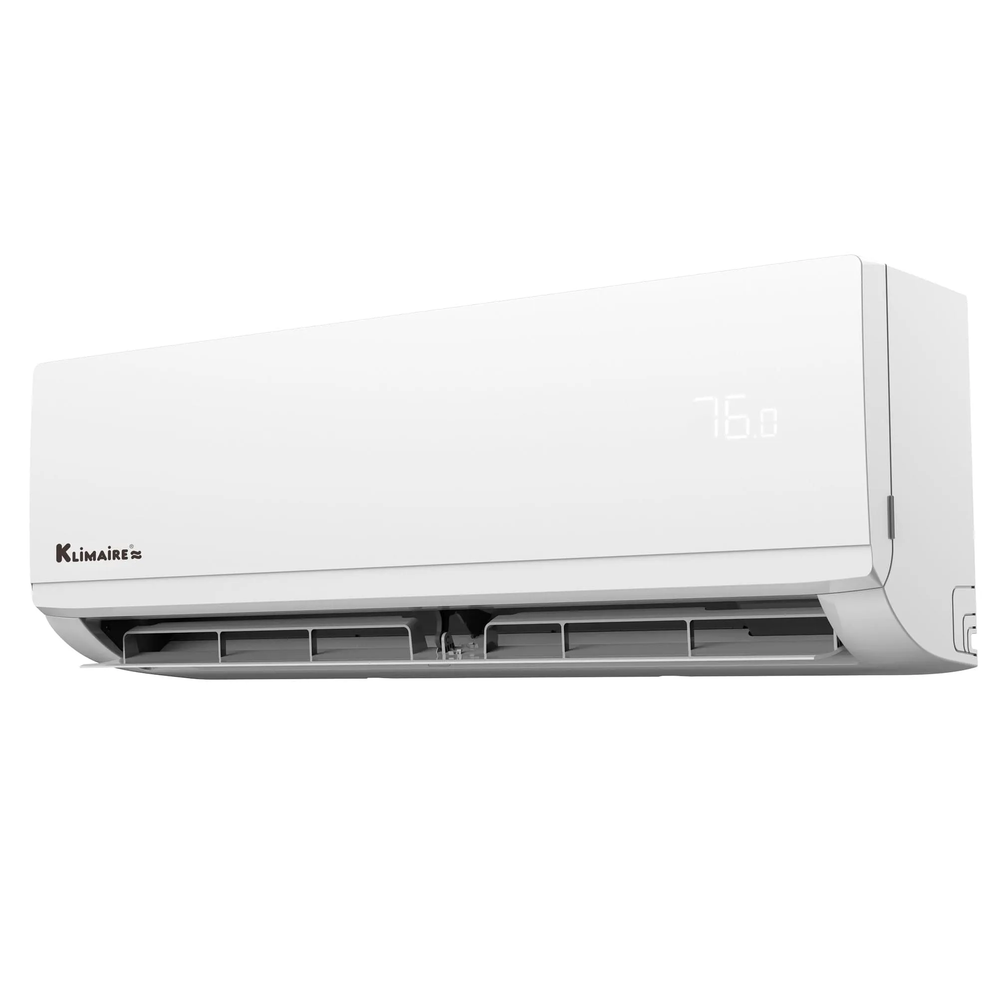 18,000 BTU Klimaire 22 SEER2 HYPER-HEAT Ductless Mini-Split Inverter Air Conditioner Heat Pump WiFi Ready System (230 Volt)