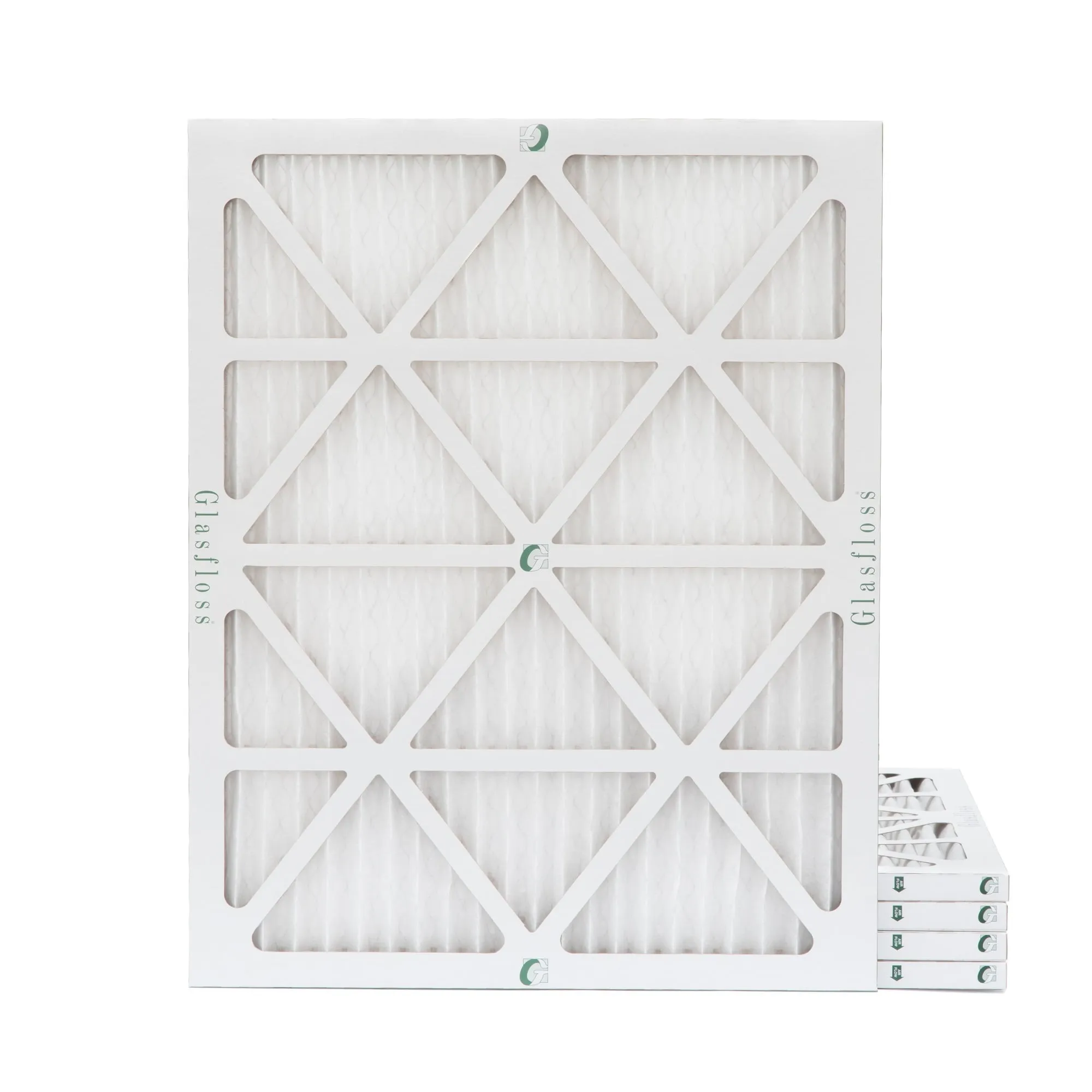 19-7/8 x 21-1/2 x 1 MERV 10 Pleated HVAC Air Filters by Glasfloss. ( Quantity 5 ) Replacement filters for Carrier, Payne, & Bryant