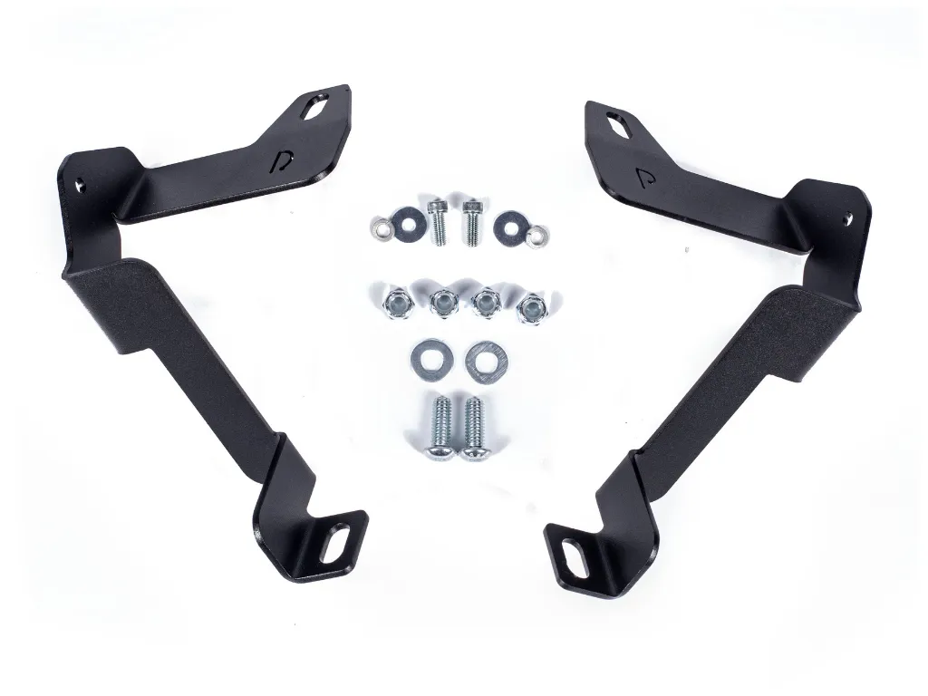 2014-2021 Toyota Tundra 32" Lower Bumper Hidden LED Light Bar Mounting Brackets BY CALI RAISED LED