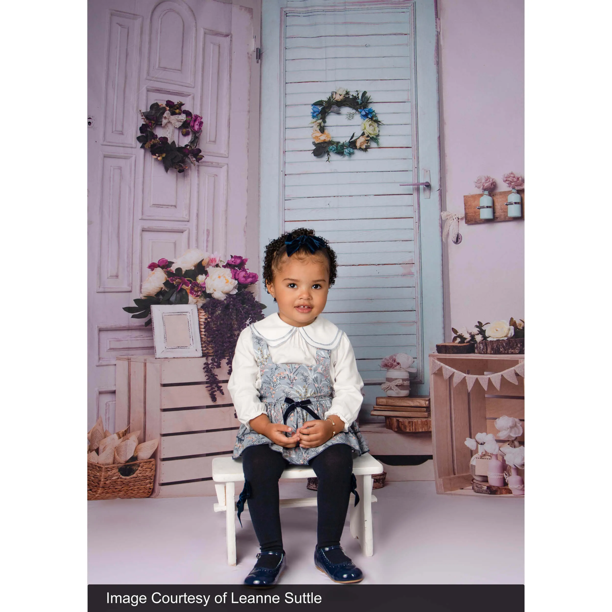 2x3m Colorful Door Studio Backdrop Baby Photoshoot (Design 12) - CLEARANCE