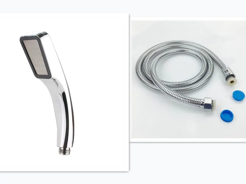 300 Hole Pressurized Square Nozzle Shower Head Household