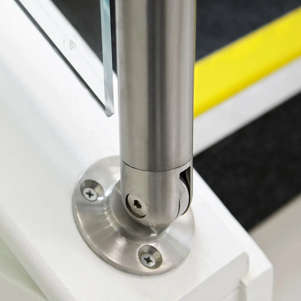 304 Adjustable Wall Bracket To Suit 42.4mm x 2mm Tube