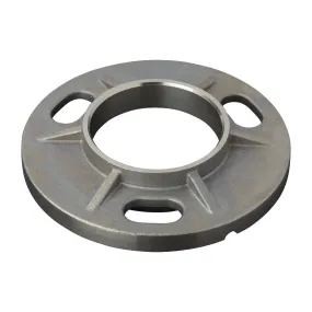 316 Post Base Plate 100mm Diameter To Suit 48.3mm Tube With Slotted Holes