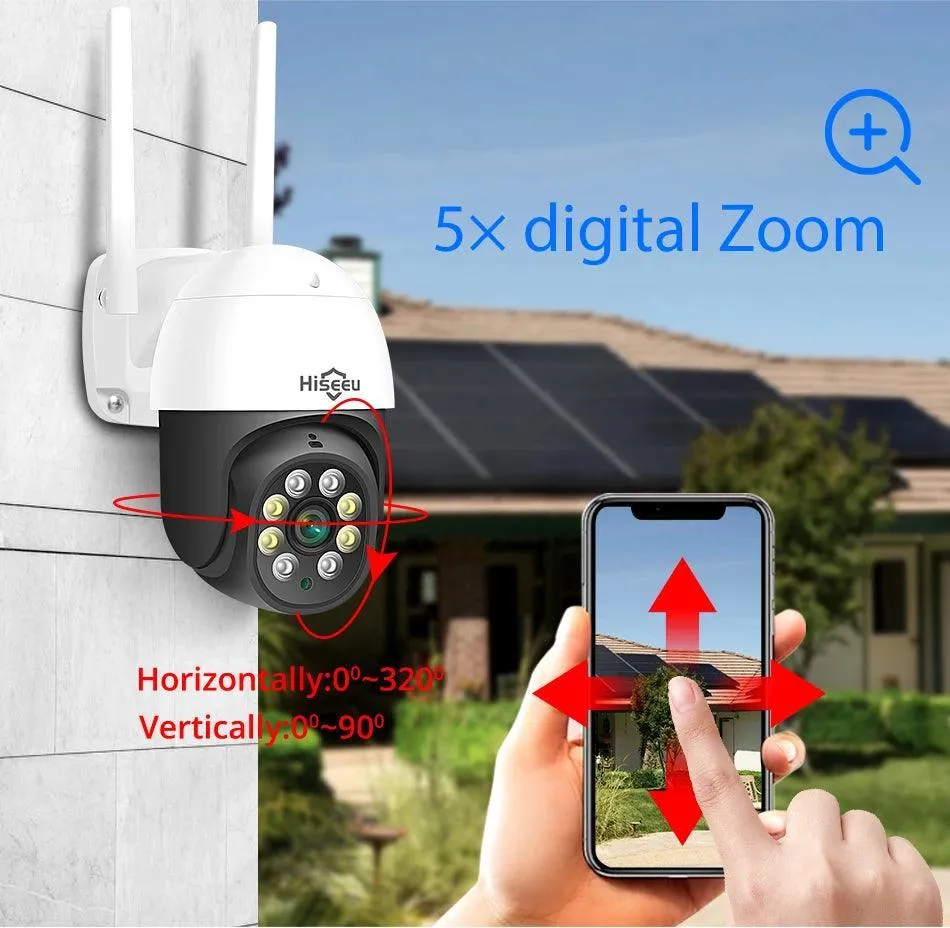 3MP IP Camera WIFI Wireless Outdoor Full Color Night Vision 2MP PTZ IP Camera Audio Network CCTV Surveillance