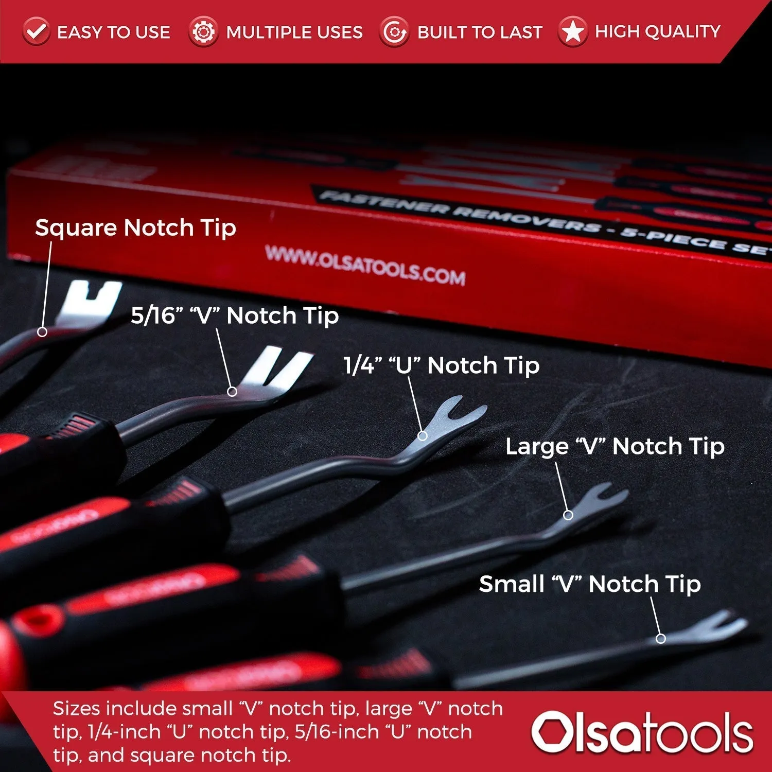 5pc Fastener Remover Set