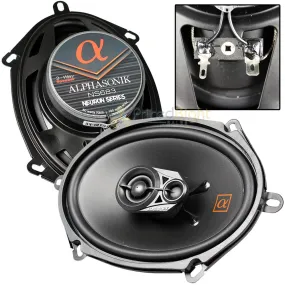 6x8" Full Range Speakers 3 Way 120W Max 3 Ohm Neuron Series Alphasonik NS683