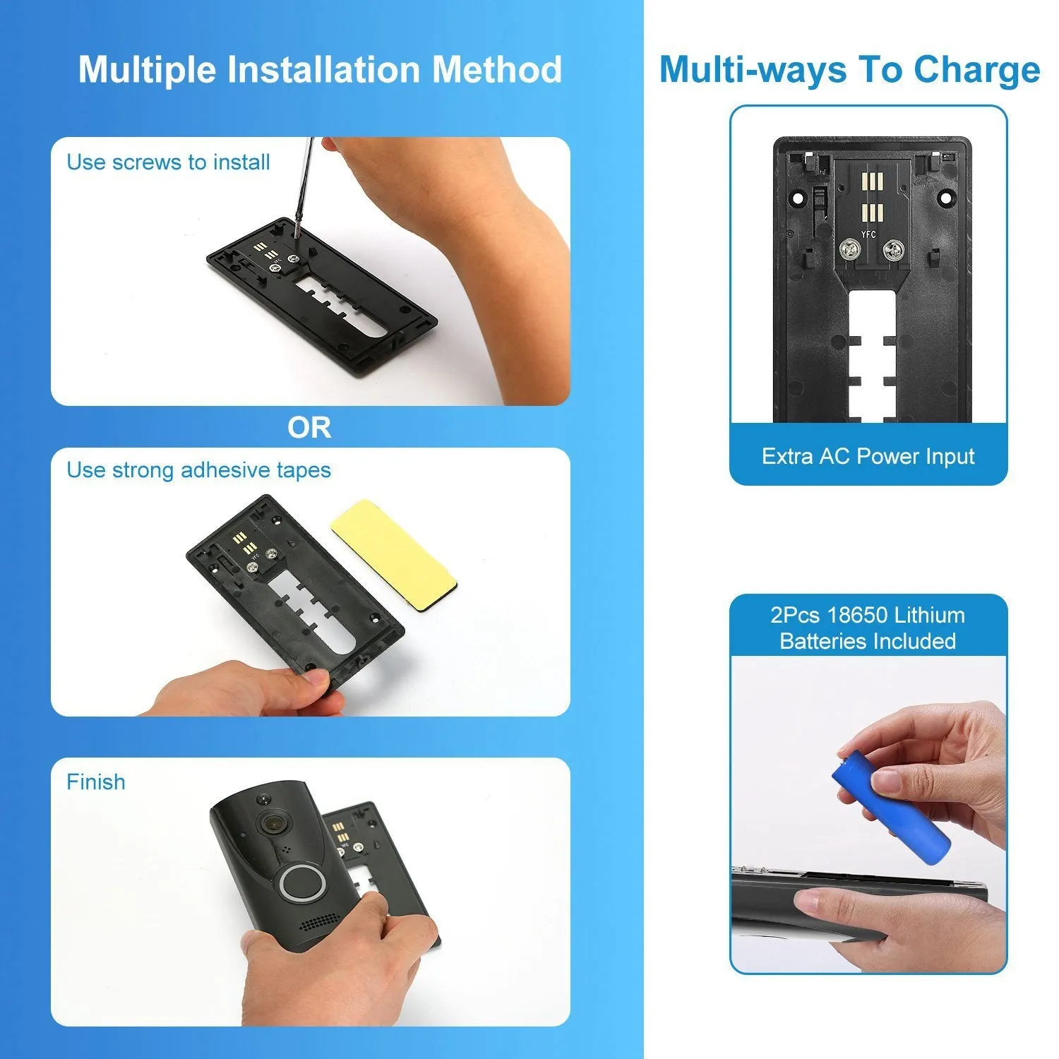 720P HD WiFi Video Doorbell