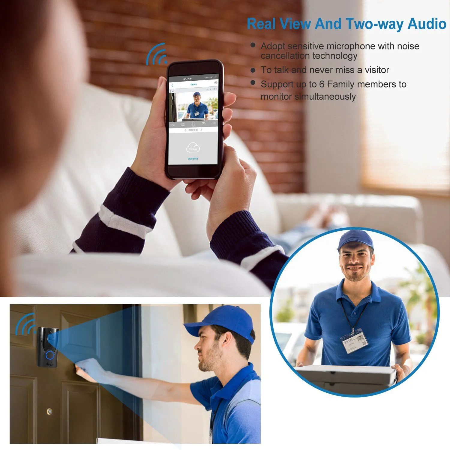 720P HD WiFi Video Doorbell