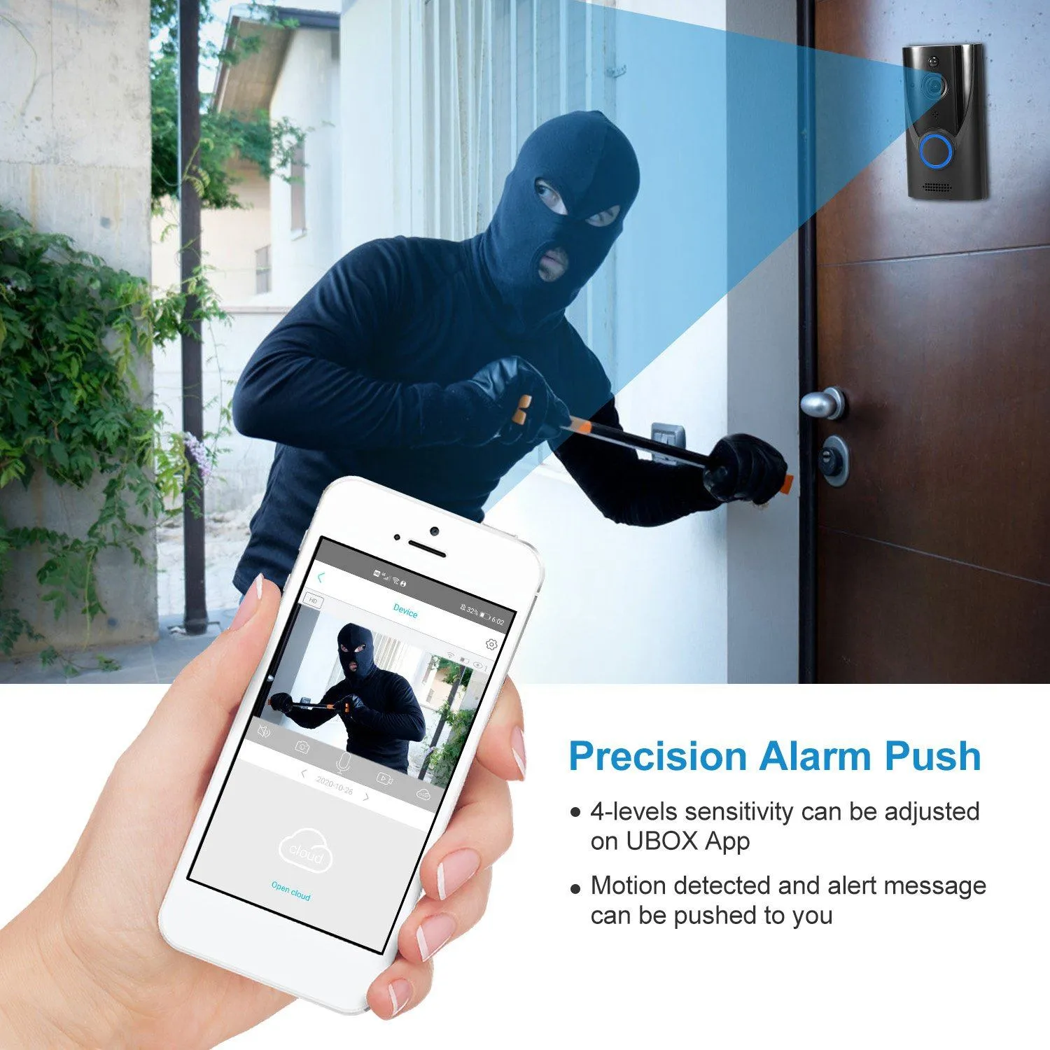 720P HD WiFi Video Doorbell