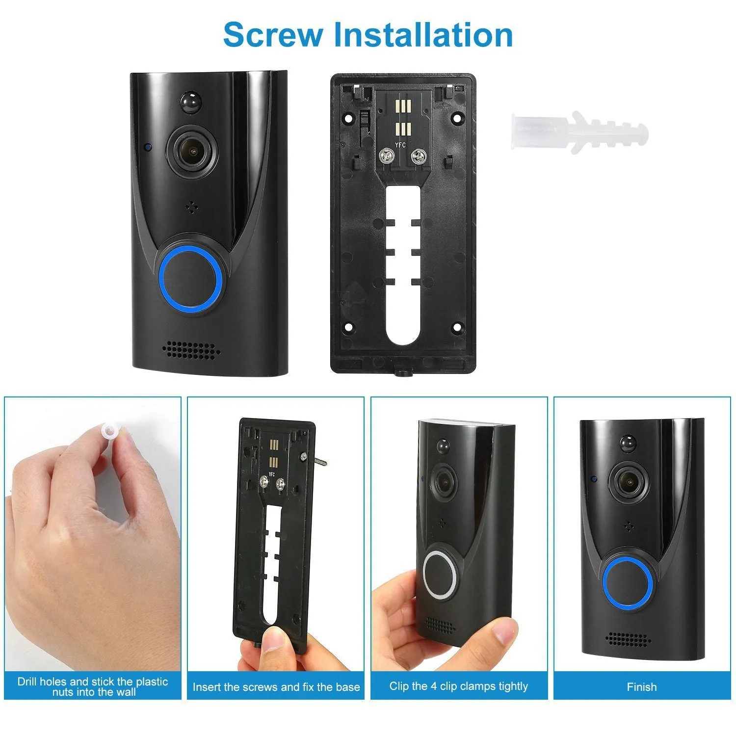 720P HD WiFi Video Doorbell