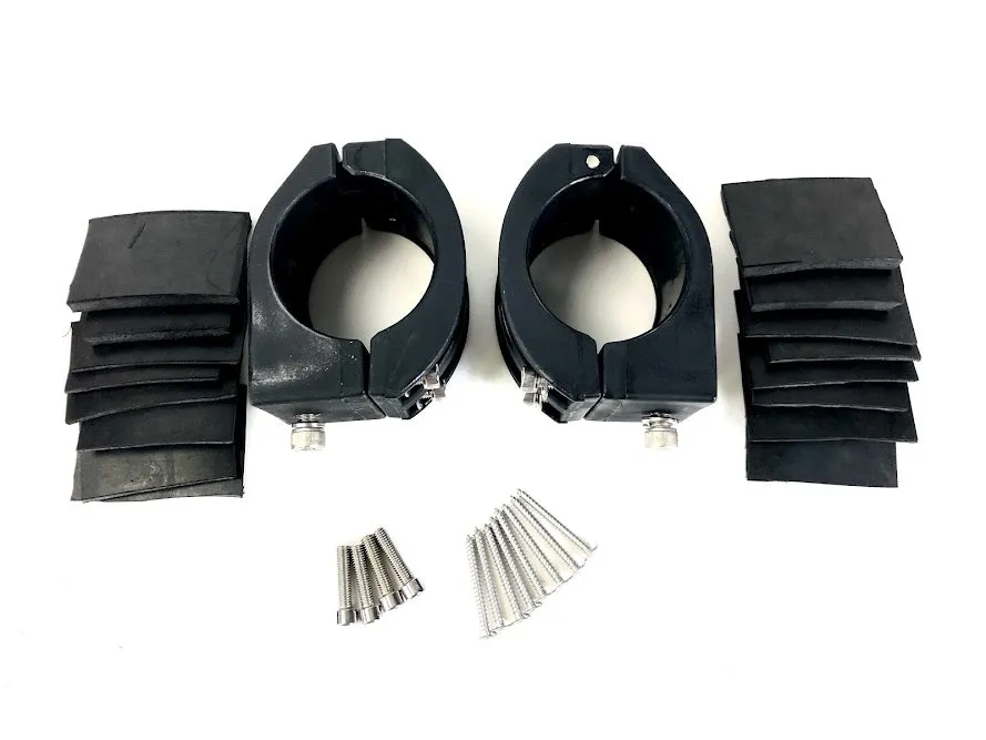 8” Black Painted Fiberglass Wakeboard Tower Enclosure Pods 4 Marine Speakers