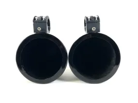8” Black Painted Fiberglass Wakeboard Tower Enclosure Pods 4 Marine Speakers