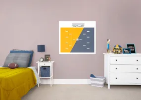 8 Team Duo Brackets Dry Erase        -   Removable Wall   Adhesive Decal