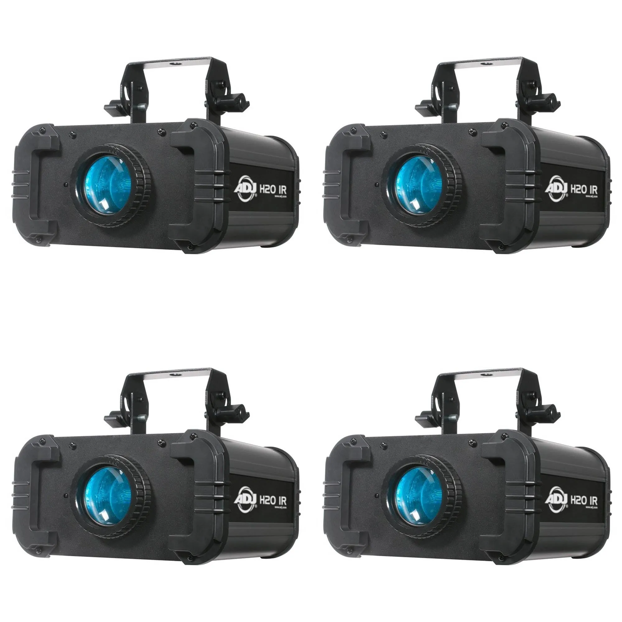 ADJ H2O IR LED Water Flowing Bright 5 Colors Light Effect w/ Bracket (4 Pack)