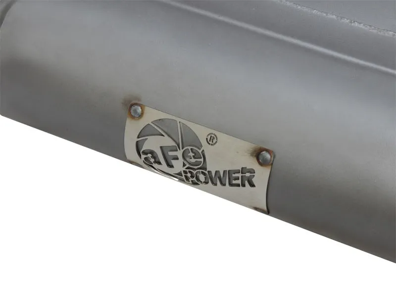 aFe Power Scorpion Exhaust System - Axle-Back - 2-1/2" Diameter - Single Rear Exit - 2-1/2" Turn Down Tip - Steel - Aluminized