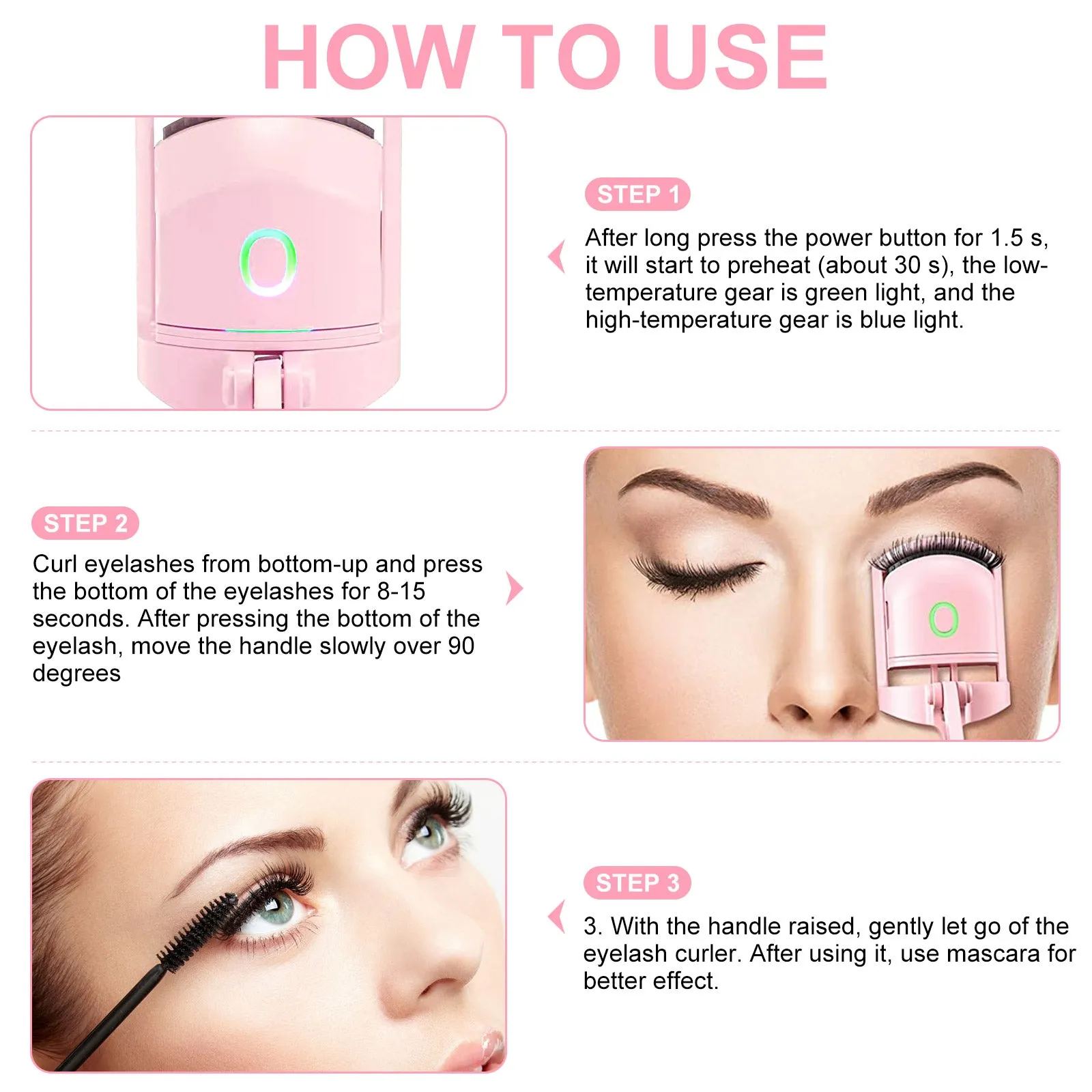 Aliver 2 Modes Heated Electric Eyelash Curler