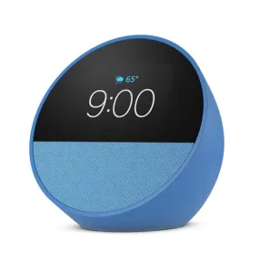 Amazon Echo Spot (2024 release), Smart alarm clock with vibrant sound   Alexa, Ocean Blue
