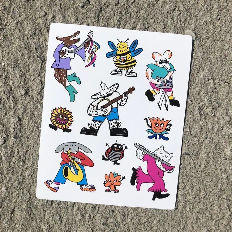 Amery Sandford Tiny Rocker Sticker Sheet