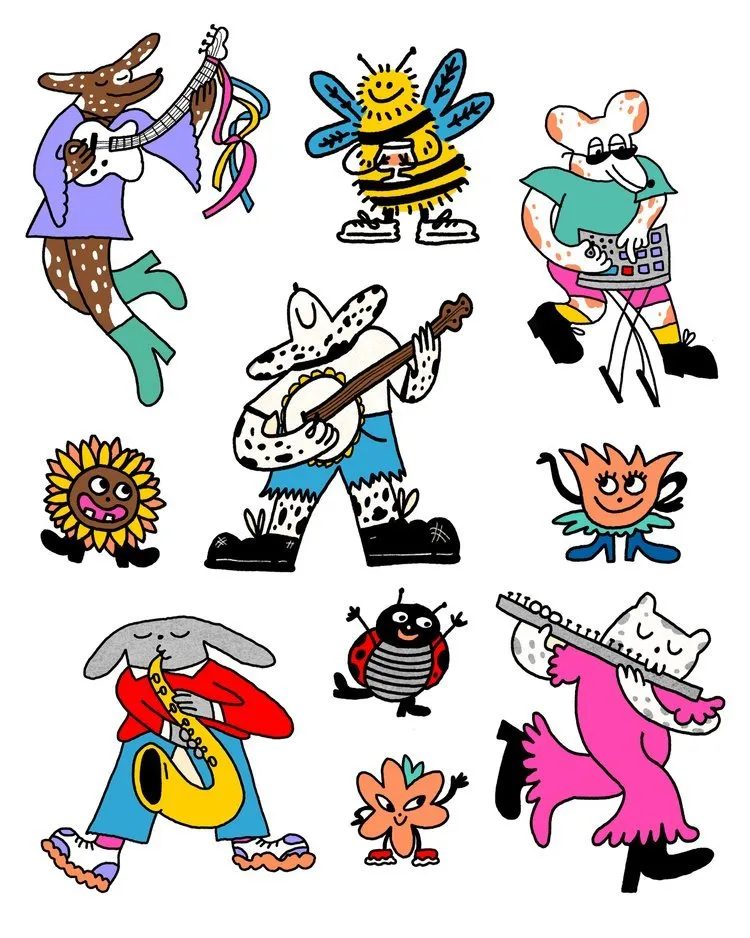Amery Sandford Tiny Rocker Sticker Sheet