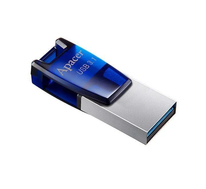 Apacer AH179 USB 3.1 Gen 1 Dual Flash Drive 64GB (Blue)