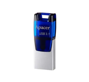 Apacer AH179 USB 3.1 Gen 1 Dual Flash Drive 64GB (Blue)