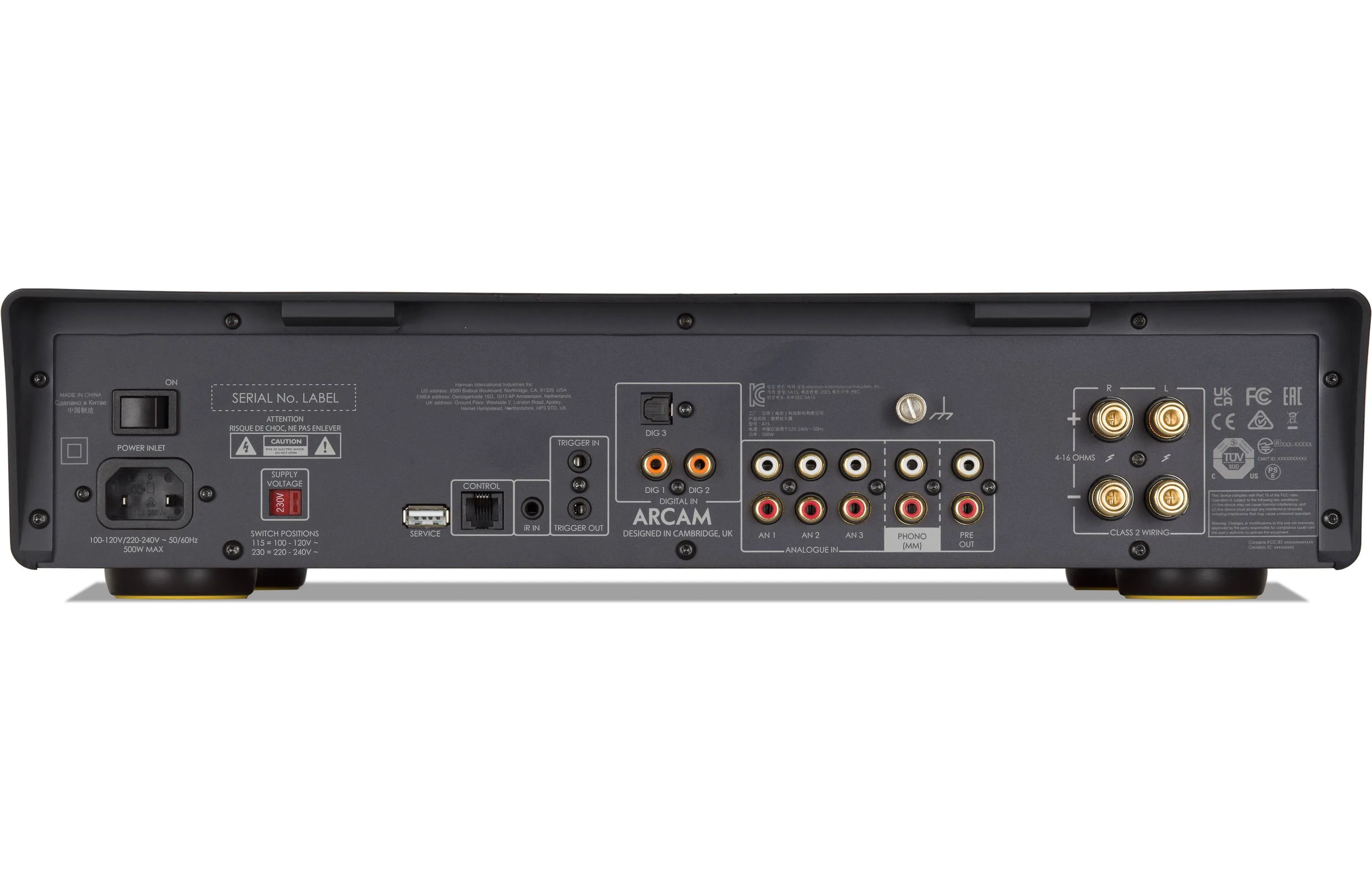 Arcam A15 Stereo Integrated Amplifier with Built-In DAC and Bluetooth