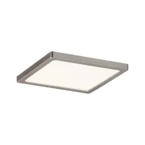 Areo Square LED Recessed Panel 180x180mm Warm White - Nickel