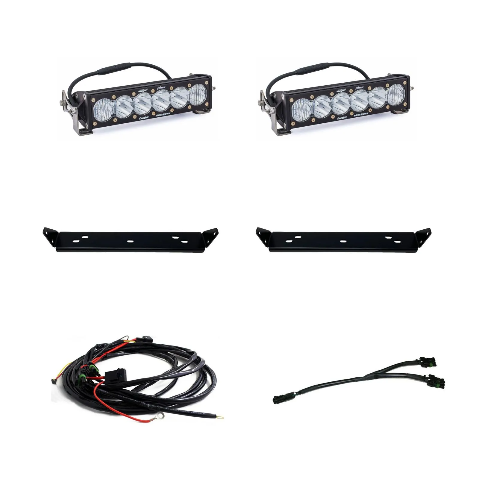 BAJA DESIGNS | Ford F-150 Raptor 2021-2024 OnX6  10 Inch Dual Behind Grille Light Bar Kit