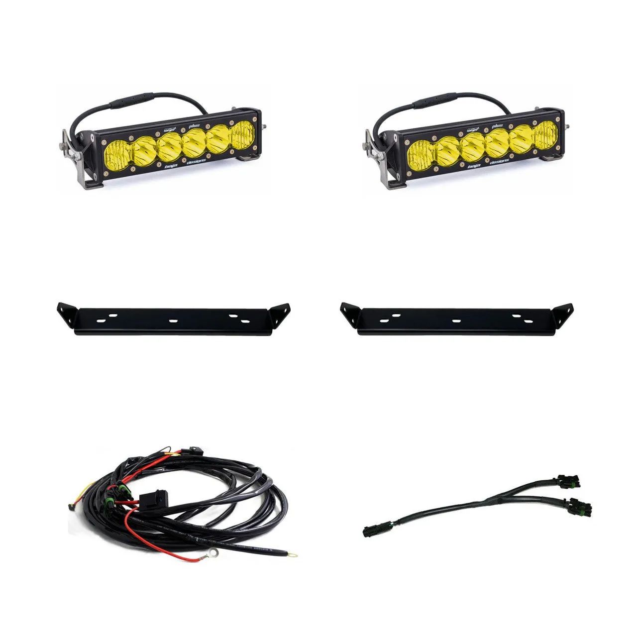 BAJA DESIGNS | Ford F-150 Raptor 2021-2024 OnX6  10 Inch Dual Behind Grille Light Bar Kit