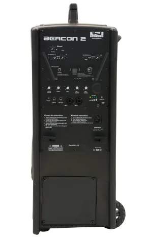 BEA2-RU4 | Beacon with built-in Bluetooth, AIR wireless receiver & two dual wireless mic receivers