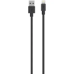 Belkin F8J023bt2M-BLK Charge & Sync MIXIT? USB Cable with Lightning Connector (Black), 4ft