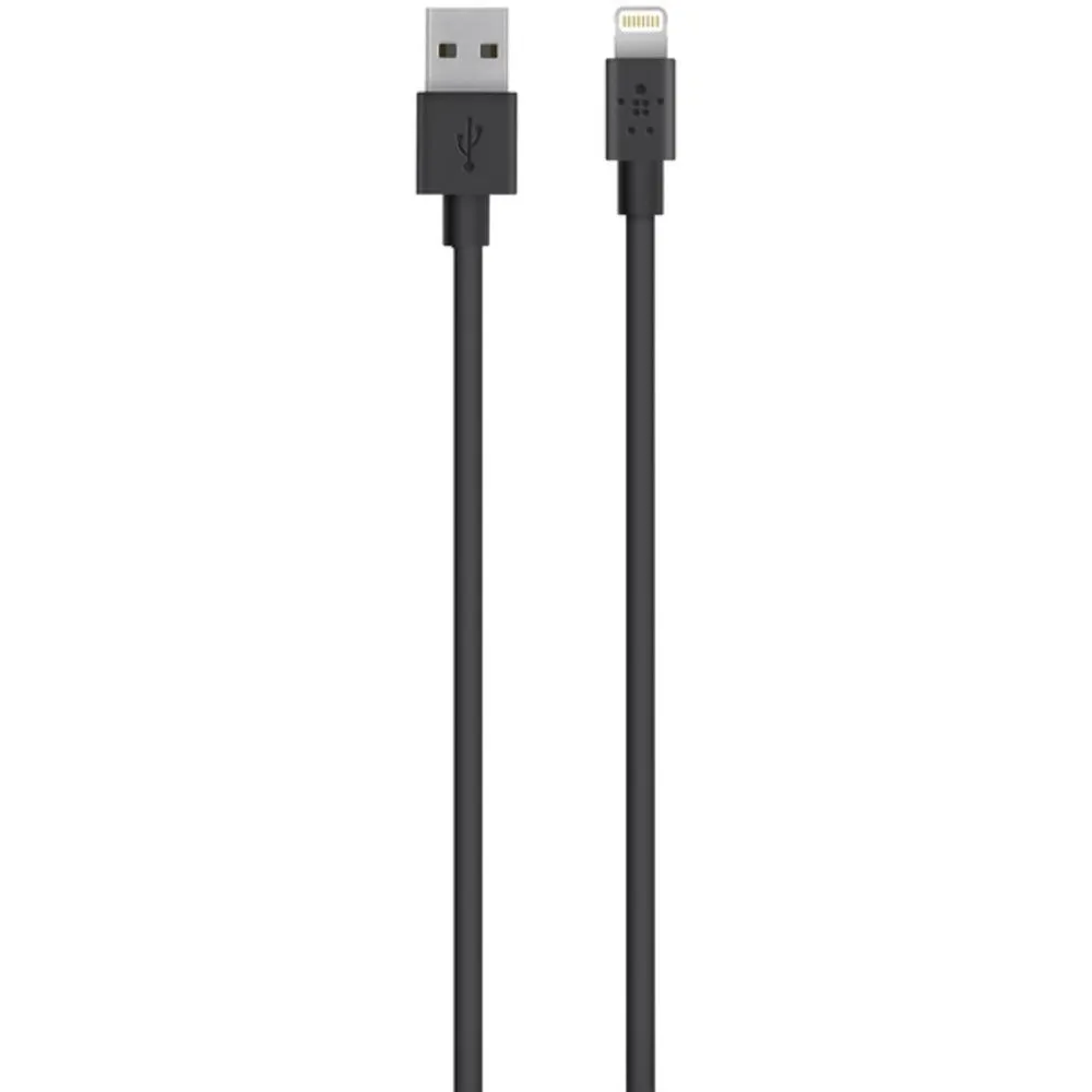 Belkin F8J023bt2M-BLK Charge & Sync MIXIT? USB Cable with Lightning Connector (Black), 4ft