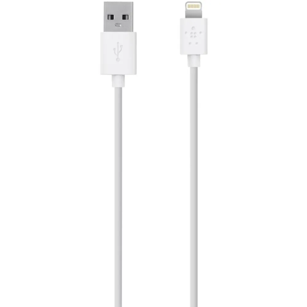 Belkin F8J023bt2M-WHT Charge & Sync MIXIT? USB Cable with Lightning Connector (White), 4ft