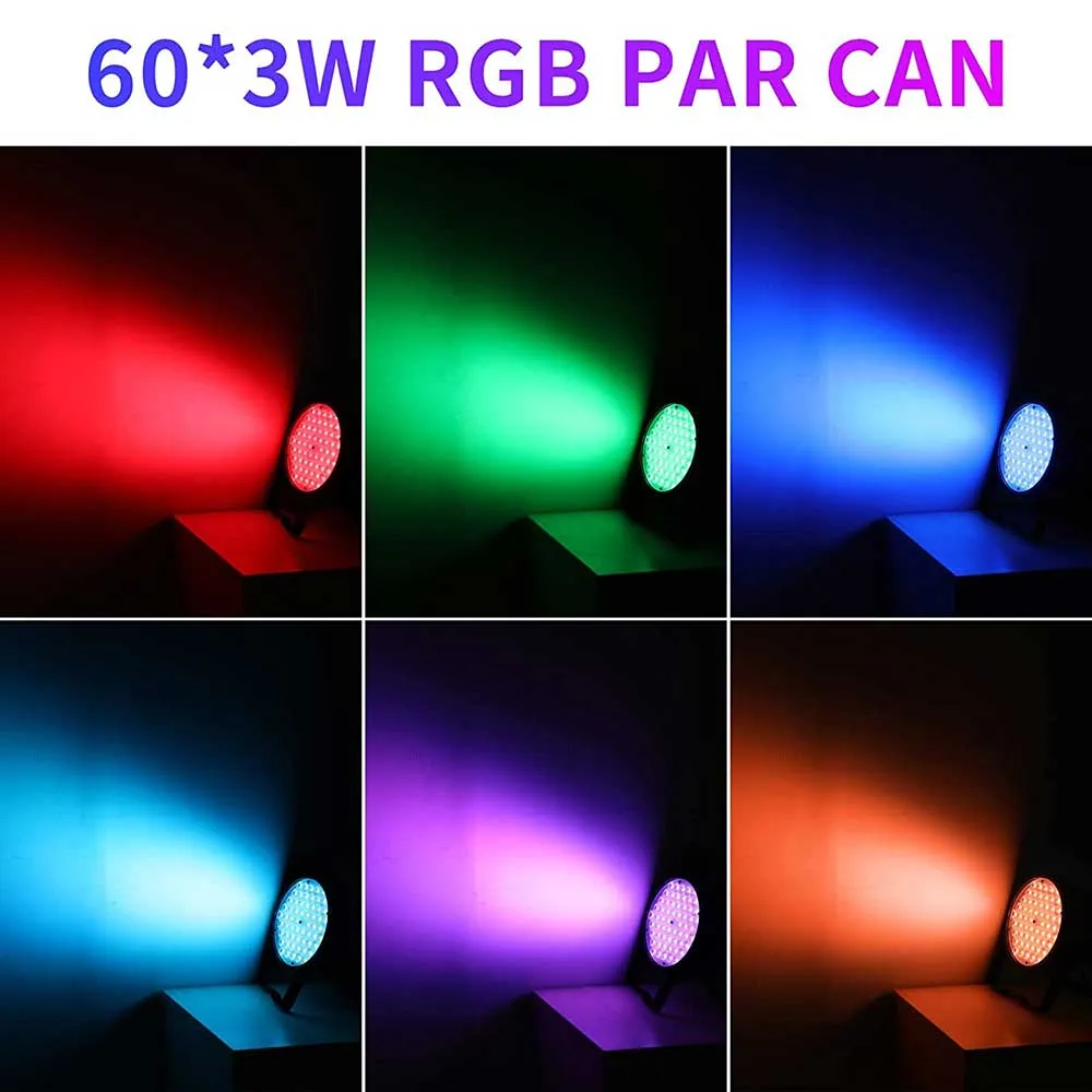 Betopper 60x3W 3-IN-1 RGB Led Par Light For Wedding DJ Club