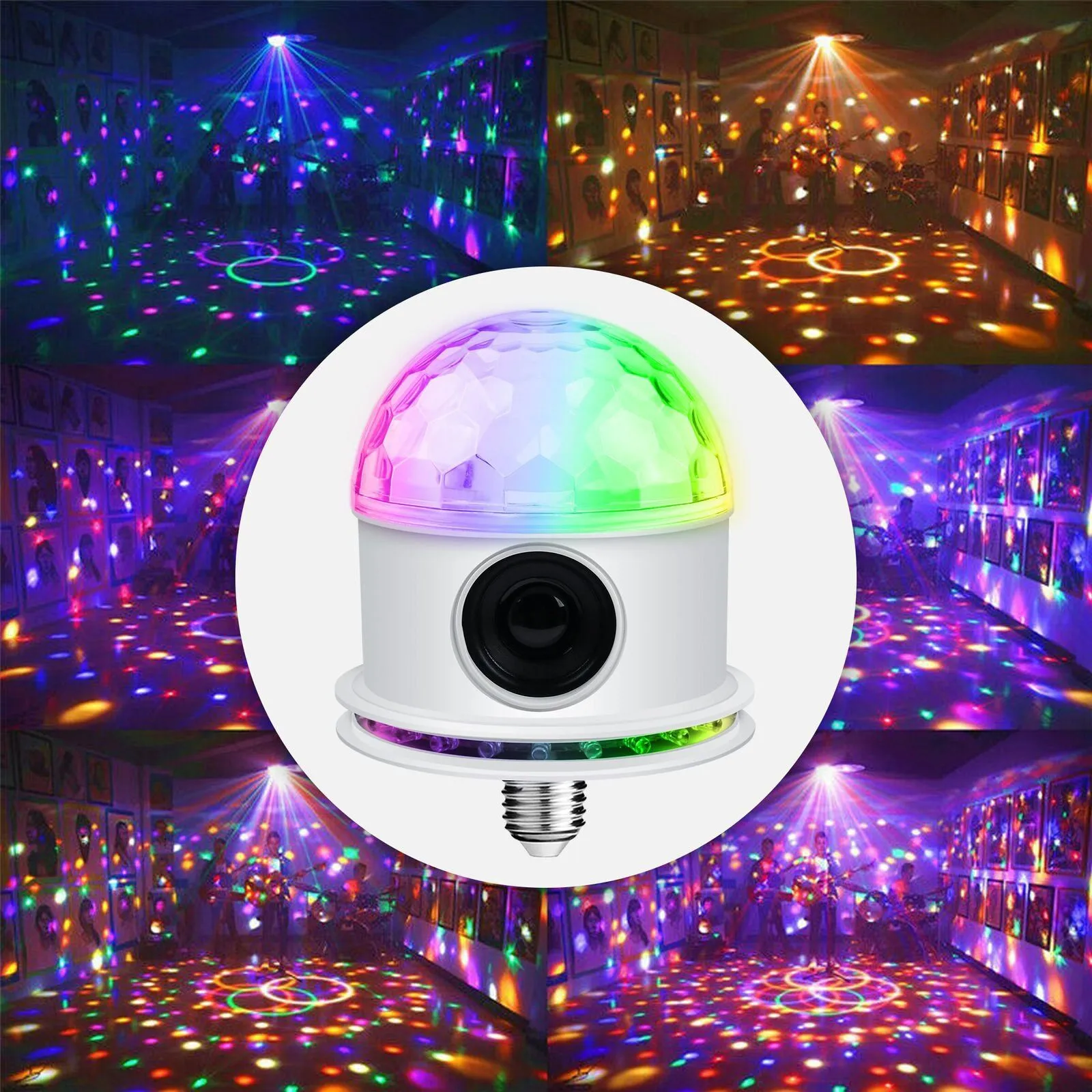 Bluetooth RGB Disco Party Light LED Stage Ball Light KTV Strobe DJ Activated Lamp