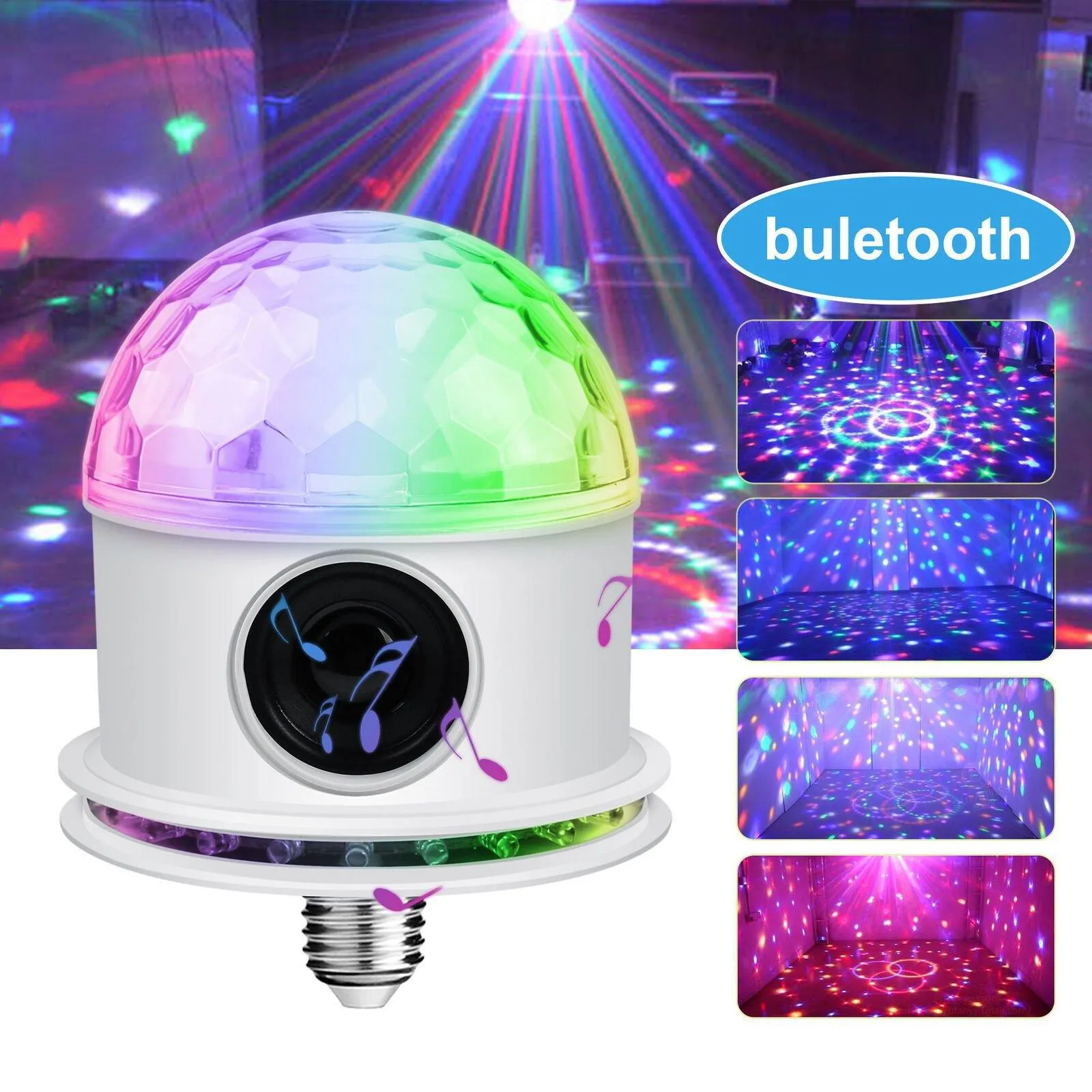 Bluetooth RGB Disco Party Light LED Stage Ball Light KTV Strobe DJ Activated Lamp