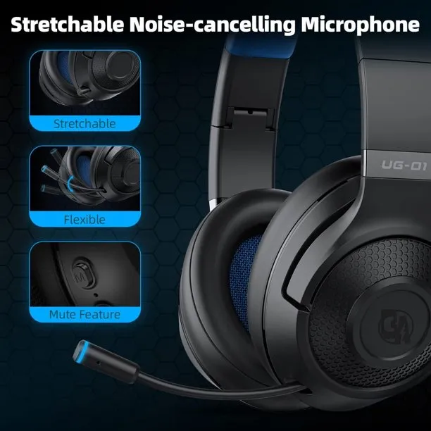 BOLT AXTION Wireless Gaming Headset with Microphone Over-Ear Bluetooth