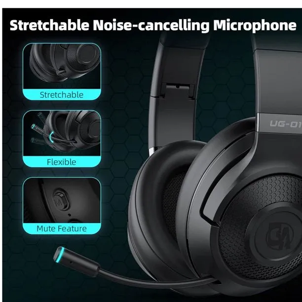 BOLT AXTION Wireless Gaming Headset with Microphone Over-Ear Bluetooth