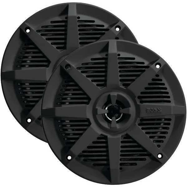 BOSS Audio Systems MR52B 2-Way Full-Range Marine Speakers (5.25inch, Black)