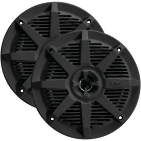 BOSS Audio Systems MR52B 2-Way Full-Range Marine Speakers (5.25inch, Black)