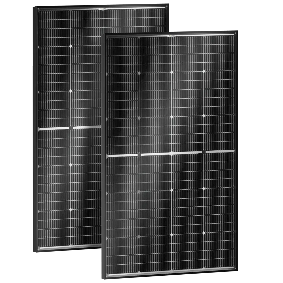 BougeRV 16BB N-Type 12V/24V 200 Watt Bifacial Solar Panel