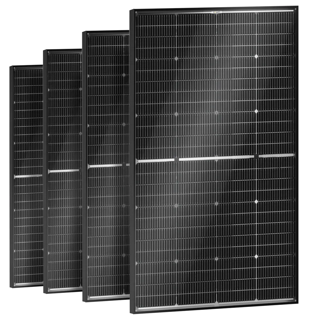 BougeRV 16BB N-Type 12V/24V 200 Watt Bifacial Solar Panel